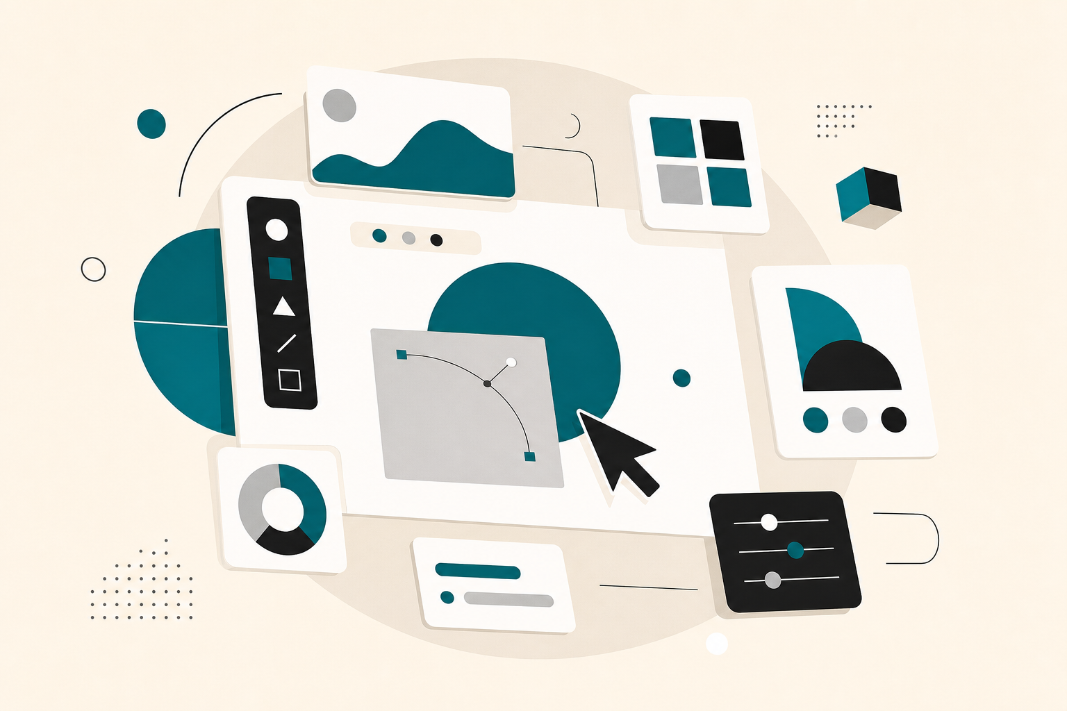 Illustration eines Designs